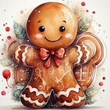 Схема вышивки «Печенька»