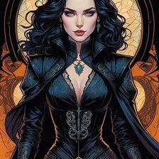 Схема вышивки «Йеннифэр»