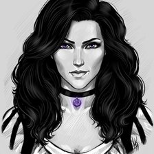 Схема вышивки «Йеннифэр»