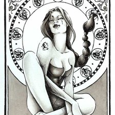 Схема вышивки «Скорпион»