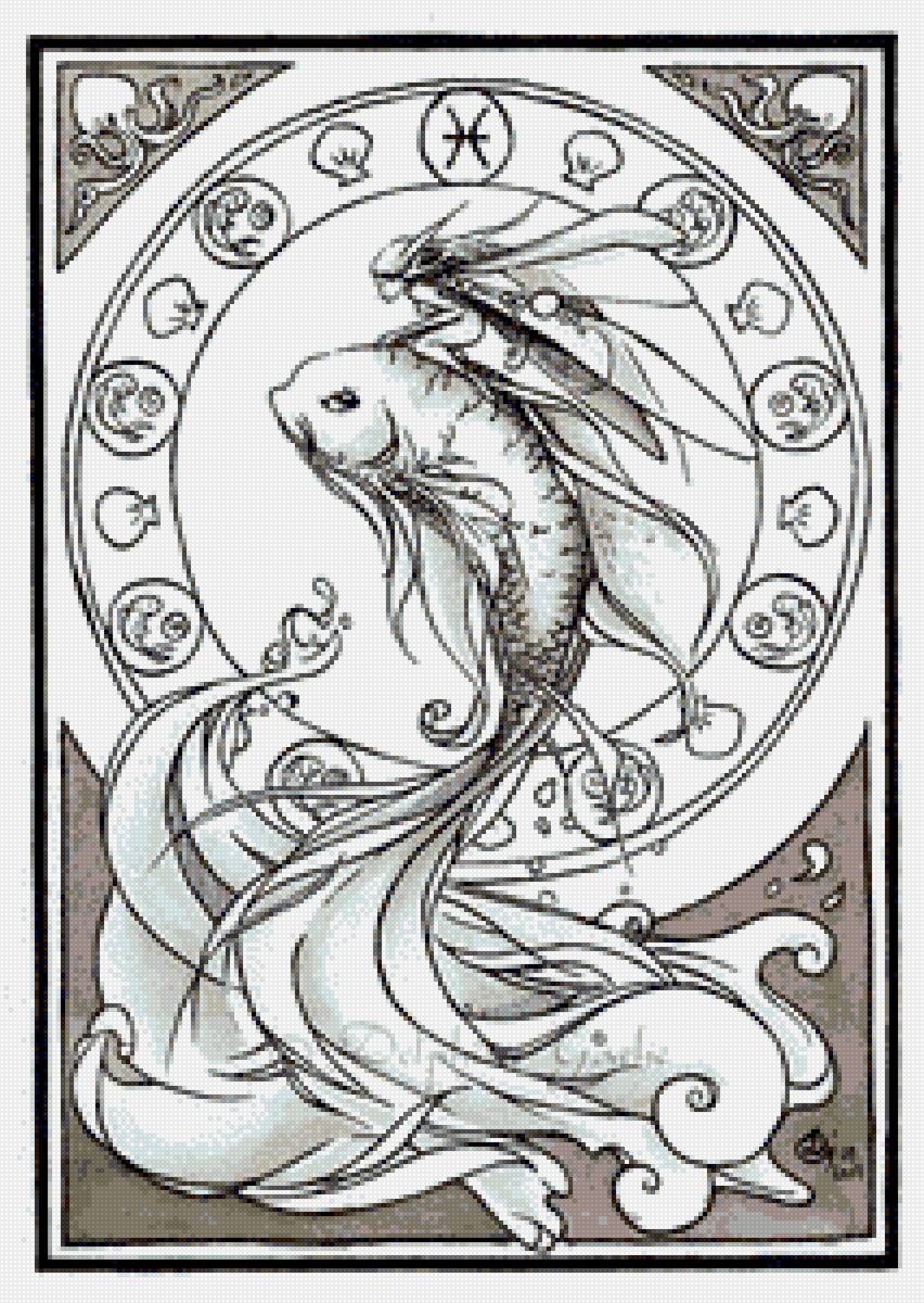 Рыбы - gache, зодиак - предпросмотр