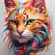 Схема вышивки «кот»