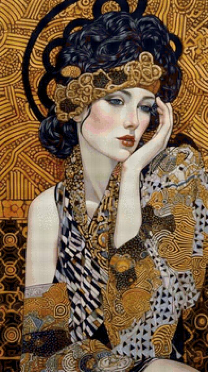дама - картина - предпросмотр