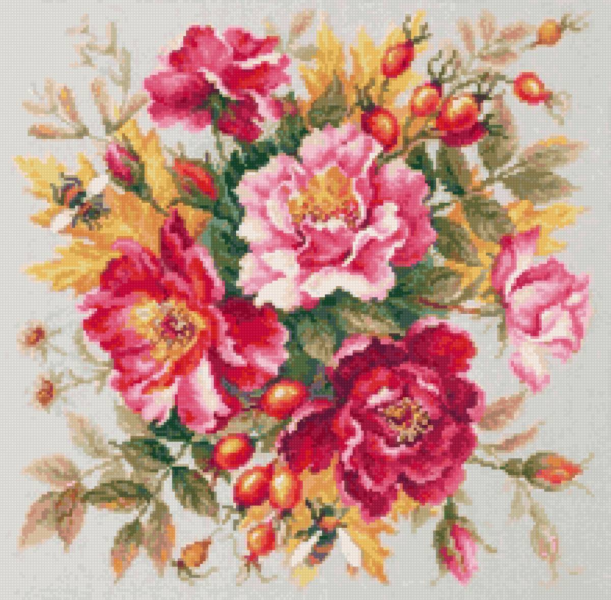 №2746508 - до 240 крестиков, пионы - предпросмотр