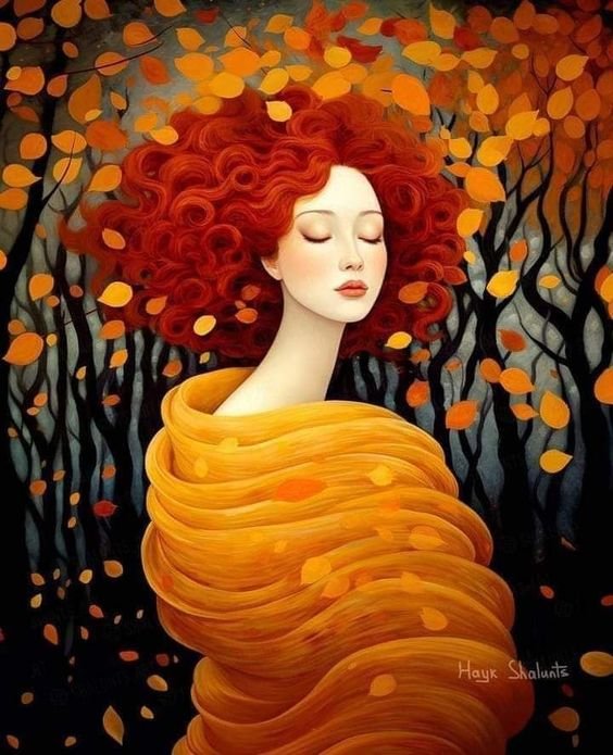 девушка - арт - оригинал