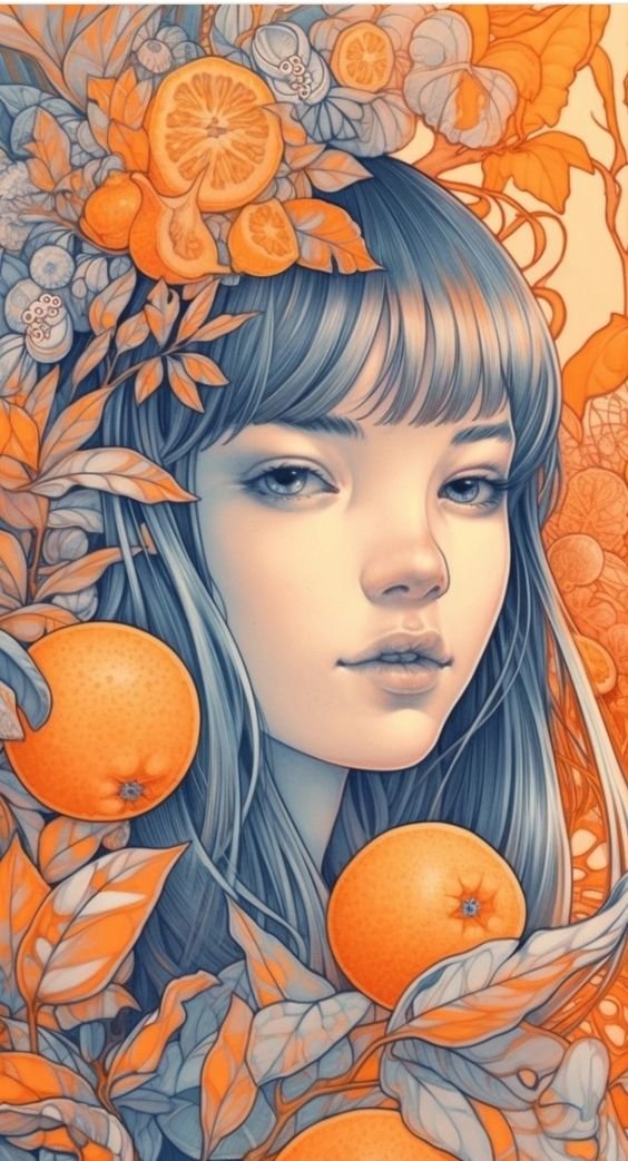 девушка - арт - оригинал