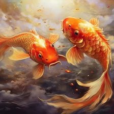 Схема вышивки «Рыбки»