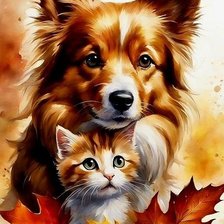 Схема вышивки «Не рыжие--золотые!!»