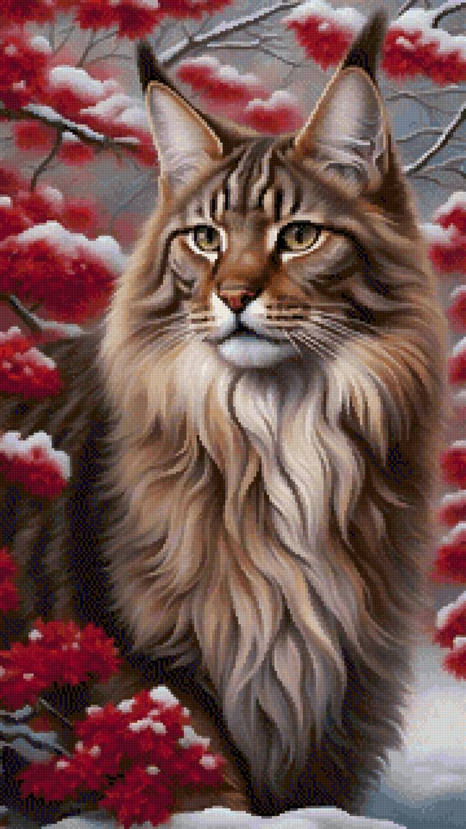 Кот - пейзаж природа цветы цветок животные кот кошка - предпросмотр