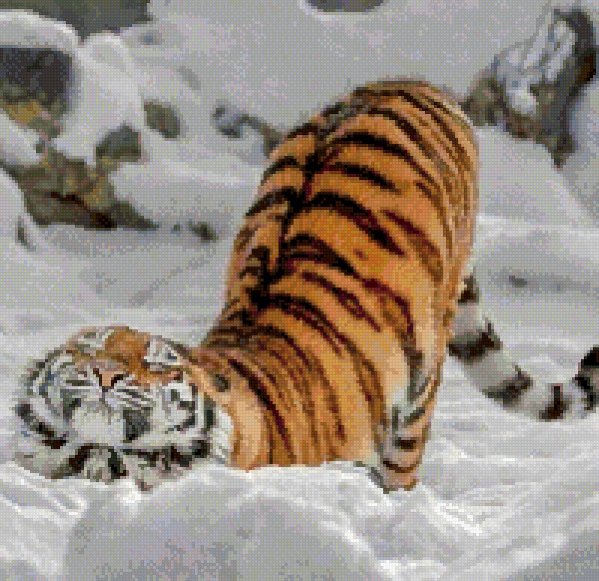 МурррПотягушки - тигр, зима - предпросмотр