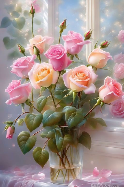 Царица цветов - розы, цветы, букет - оригинал