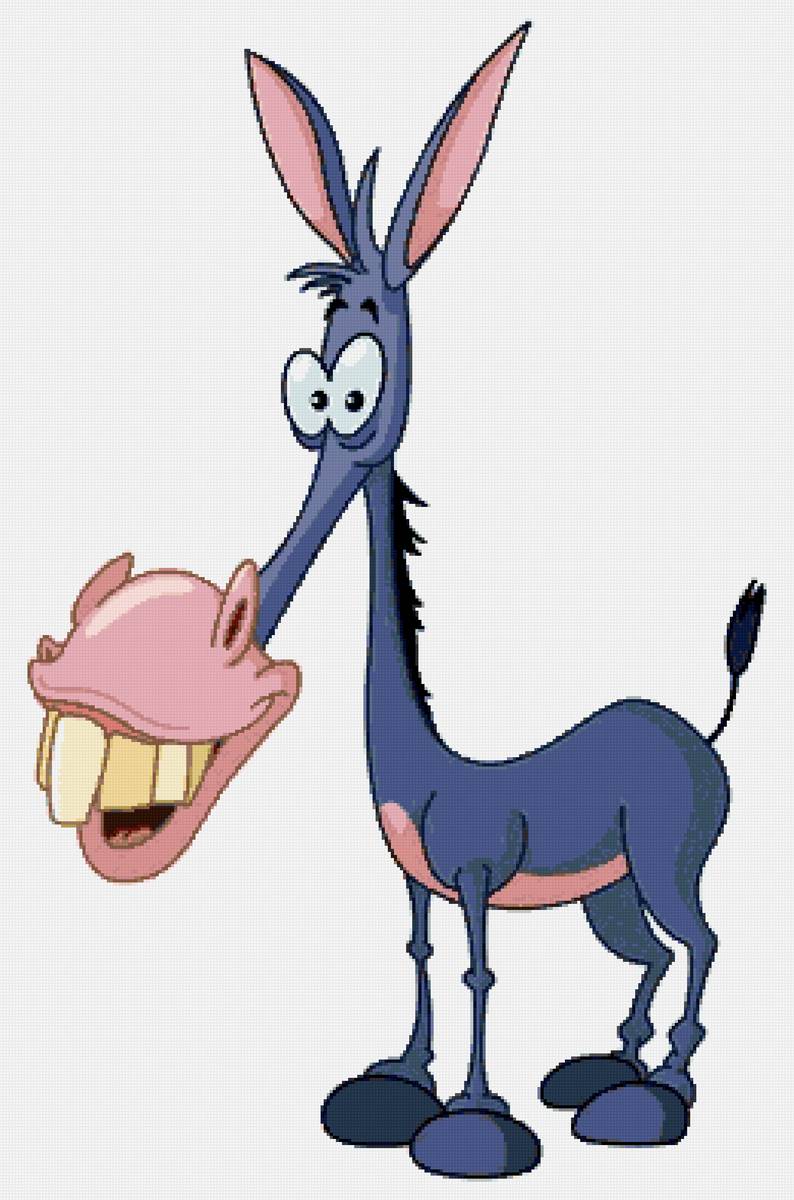 Ослик - шарж, ослик - предпросмотр