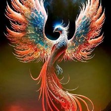 Схема вышивки «Птица Феникс»