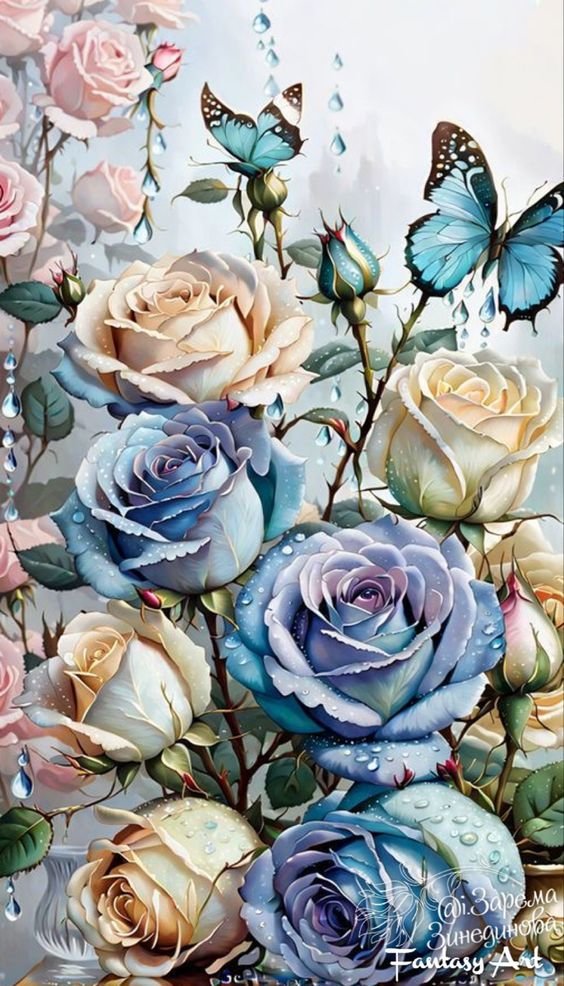 розы - арт - оригинал