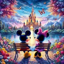 Схема вышивки «Minnie viendo al sol»