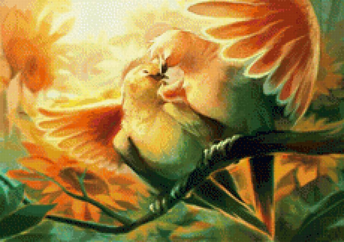 Пара птичек - нежность, птицы, голуби, любовь, радость, пара, милота - предпросмотр