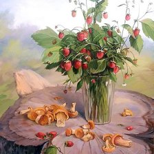 Схема вышивки «Земляника»