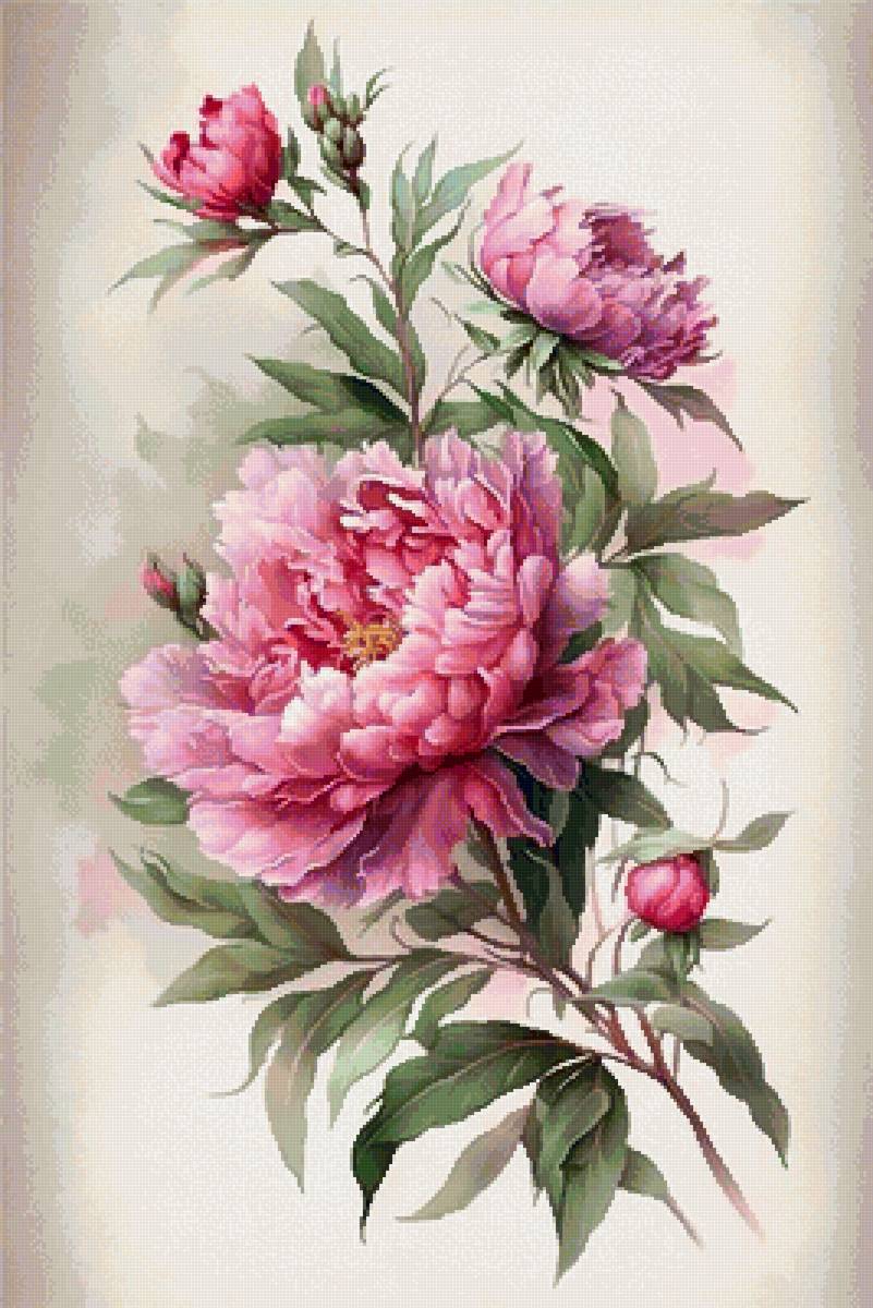 Пионы - пионы - предпросмотр