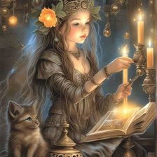 Схема вышивки «Michi a las velas»