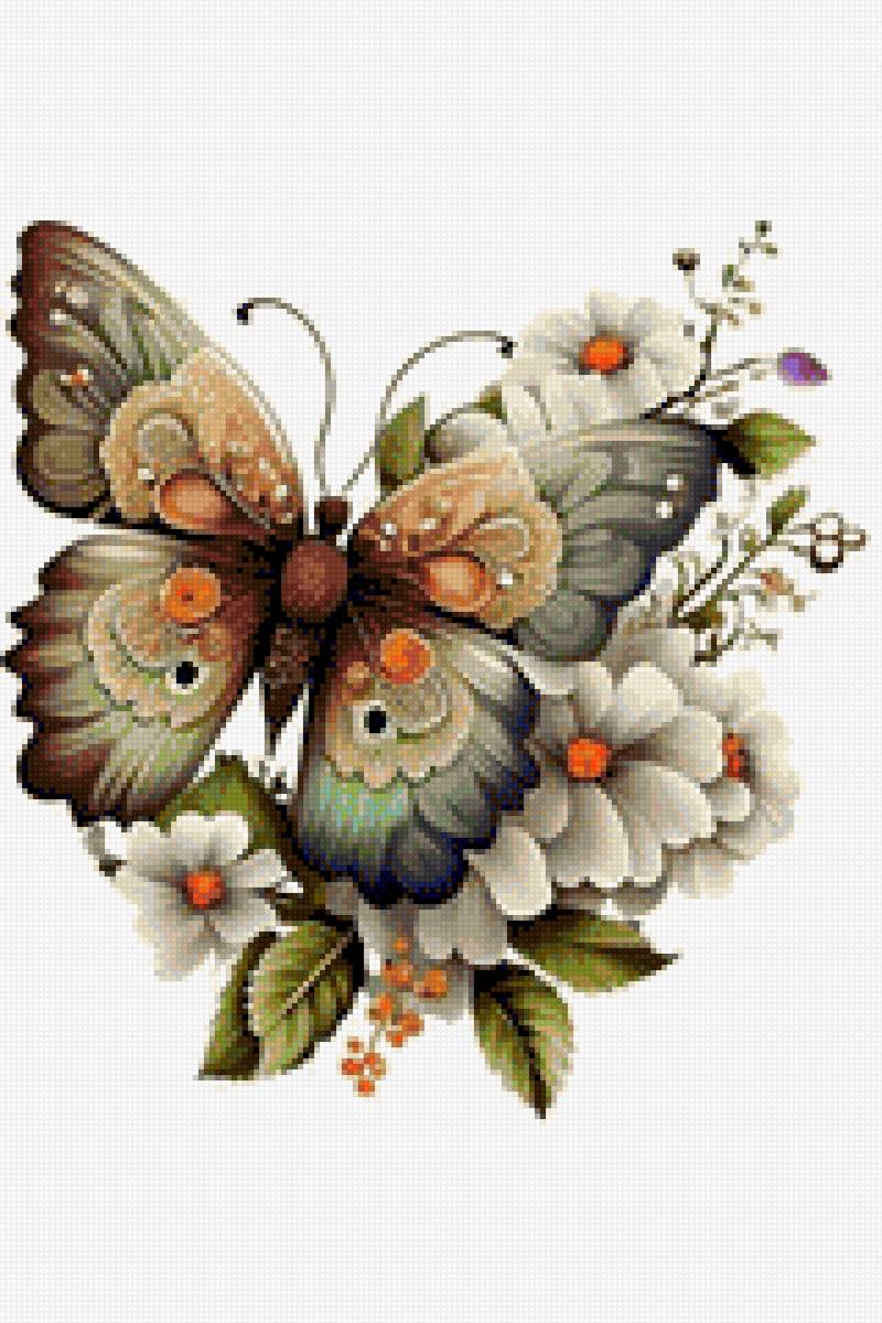 Mariposa florida - mariposas - предпросмотр