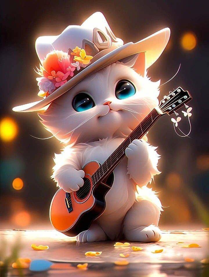 Michi musico - gatos - оригинал