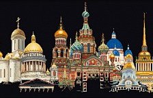 Схема вышивки «Санкт-Петербург»