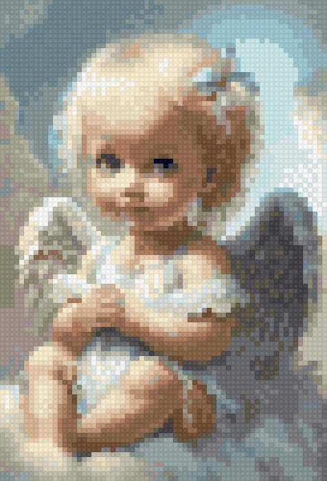 Ангелочек - голубые, нежные, куколка, детская, девочка, кукла - предпросмотр