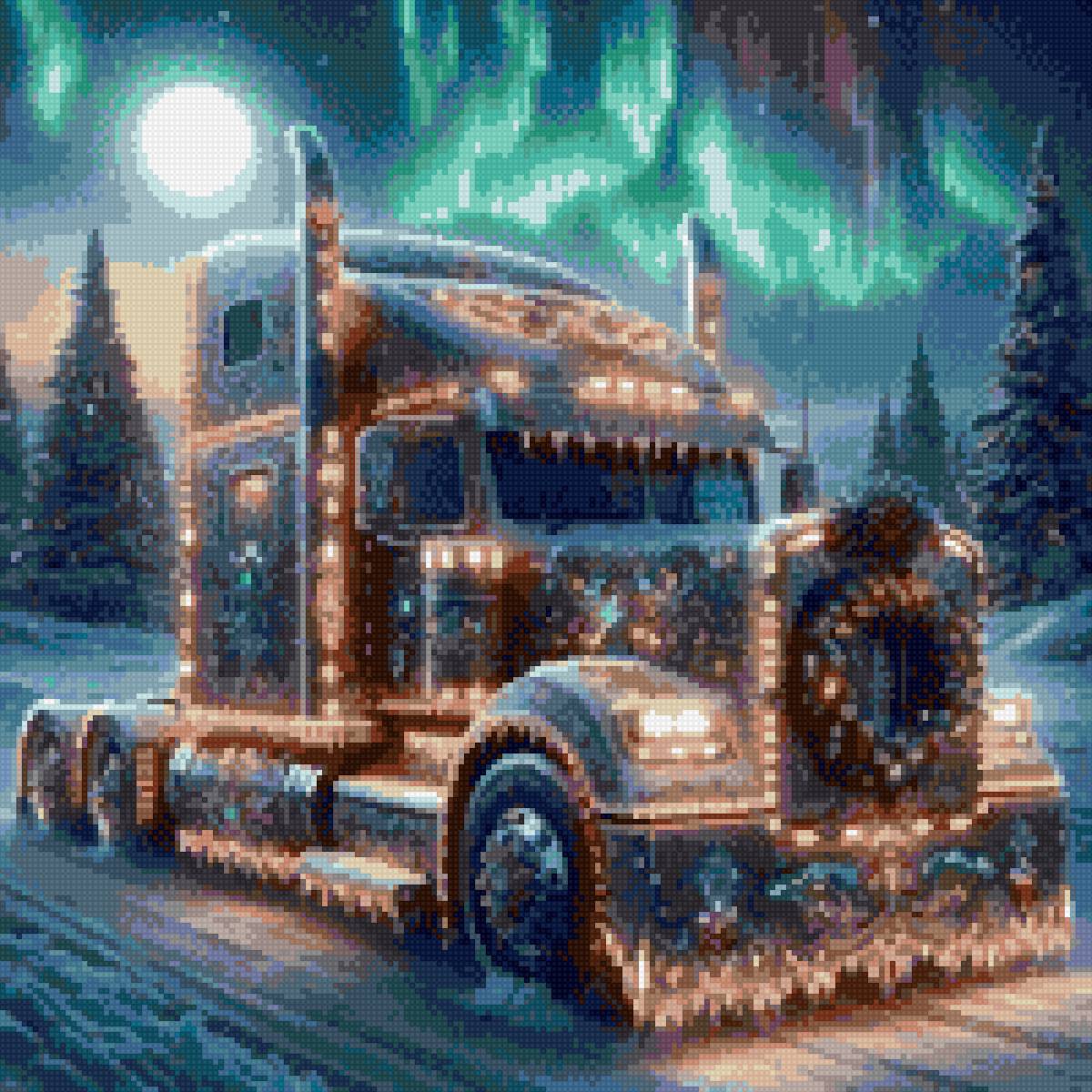 Рождество в пути - машины, транспорт, новогодние, для мальчика - предпросмотр