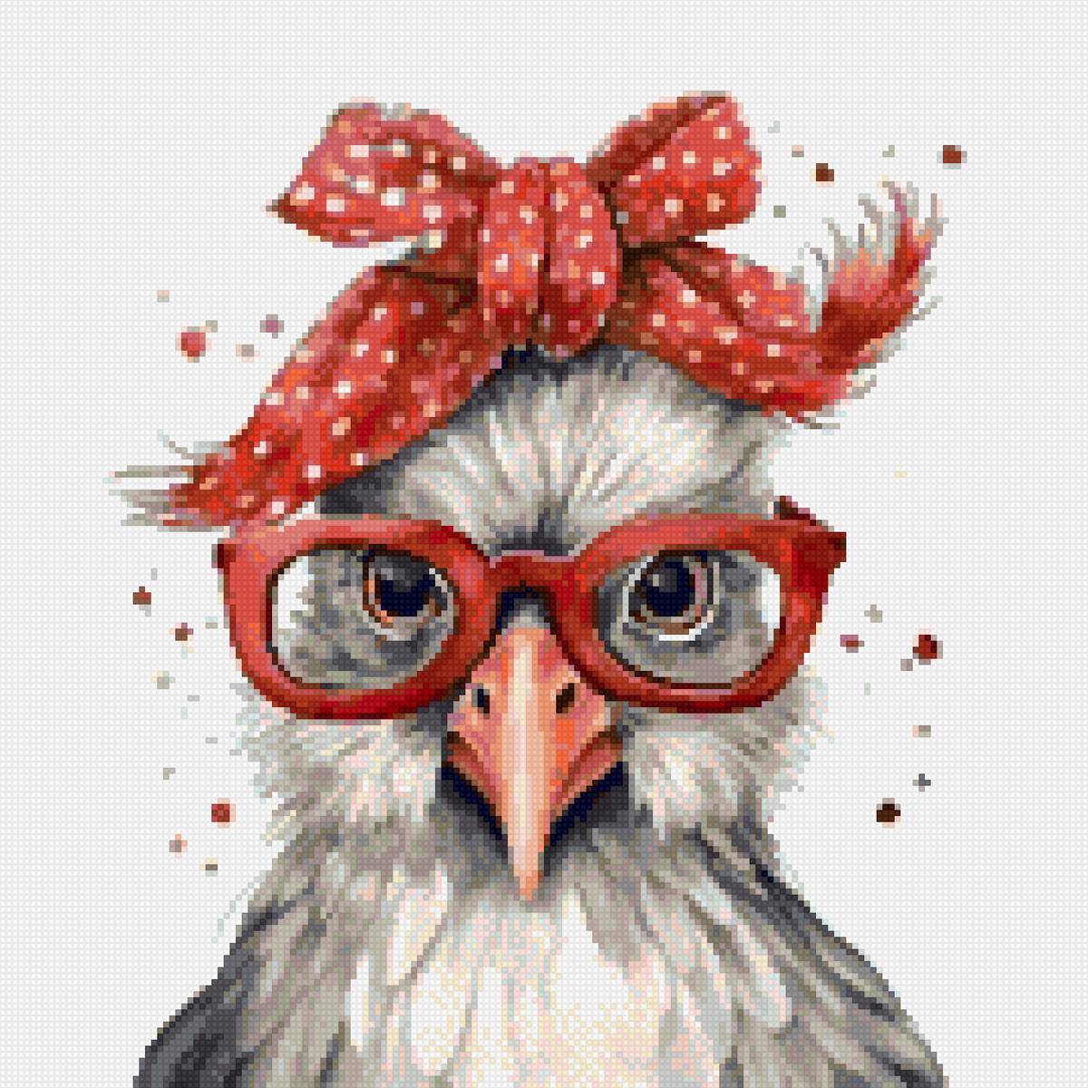 Курица - деревенская, птицы, смешные, прикольные - предпросмотр