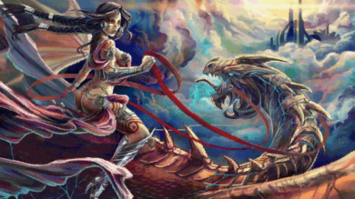 №2749784 - девушка, фэнтези, дракон - предпросмотр