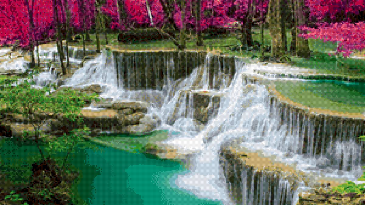 Водопад - вода, водопад - предпросмотр