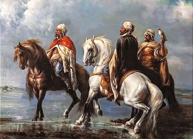 №2750126 - восток, кони, всадники - оригинал