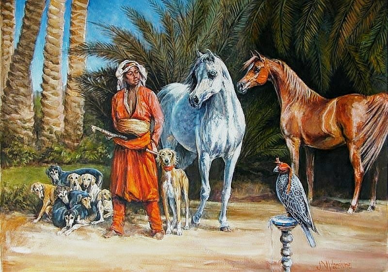 №2750410 - восток, животные, кони - оригинал