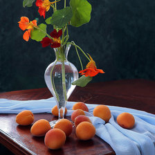 Схема вышивки «ваза с персиками»