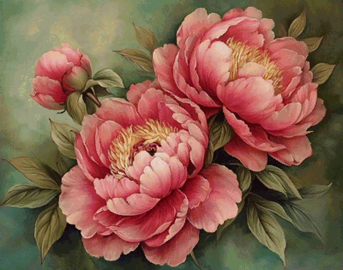 пионы - предпросмотр