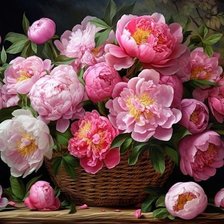 Схема вышивки «корзина цветов»