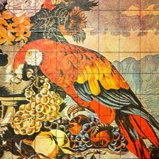 Схема вышивки «гобелен попугай»