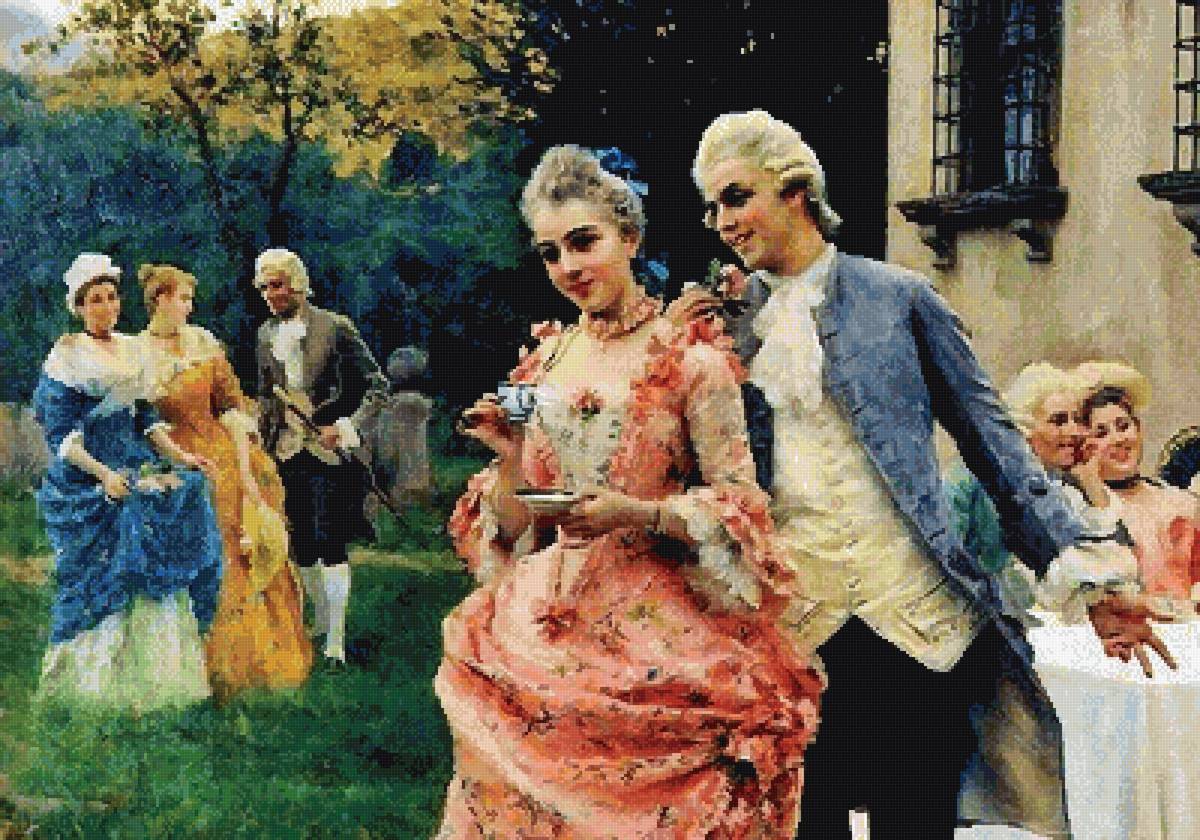 Худ. Федерико Андреотти - федерико андреотти, картина, пара - предпросмотр