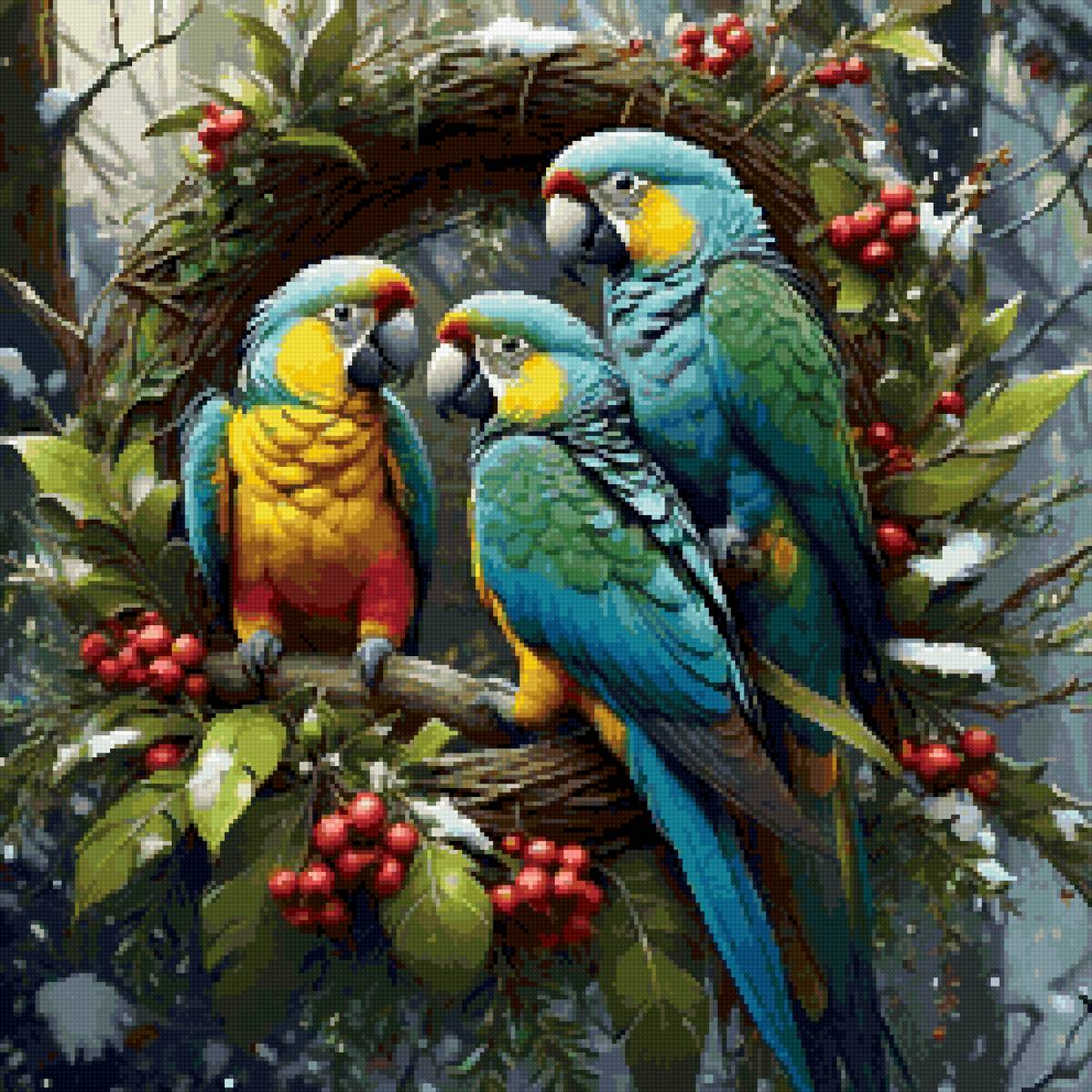 попугаи - предпросмотр