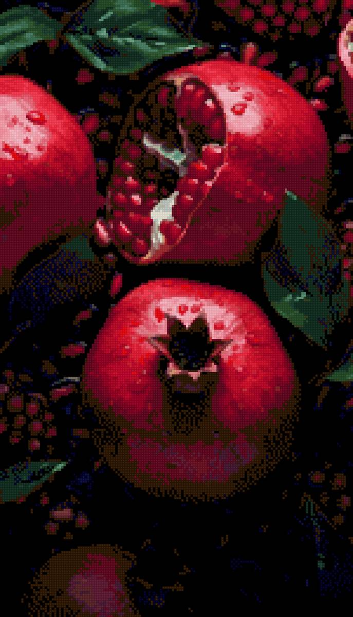 Сочный гранат - гранат, красный гранат, сочный - предпросмотр