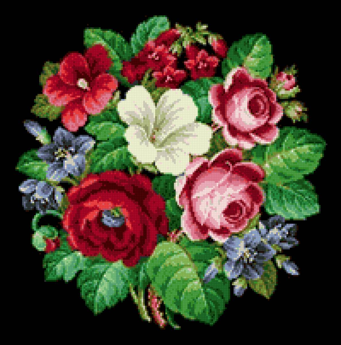 подушка3 - подушка, розы, цветы - предпросмотр