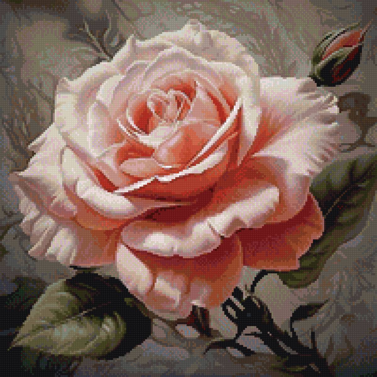 №2757074 - розы, до 240 крестиков - предпросмотр