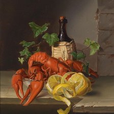 Схема вышивки «натюрморт с омарами»