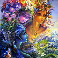 Схема вышивки «картины Жозефины Уолл»