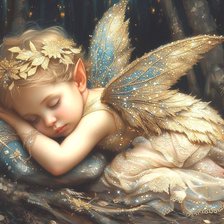 Схема вышивки «baby fairy angel»