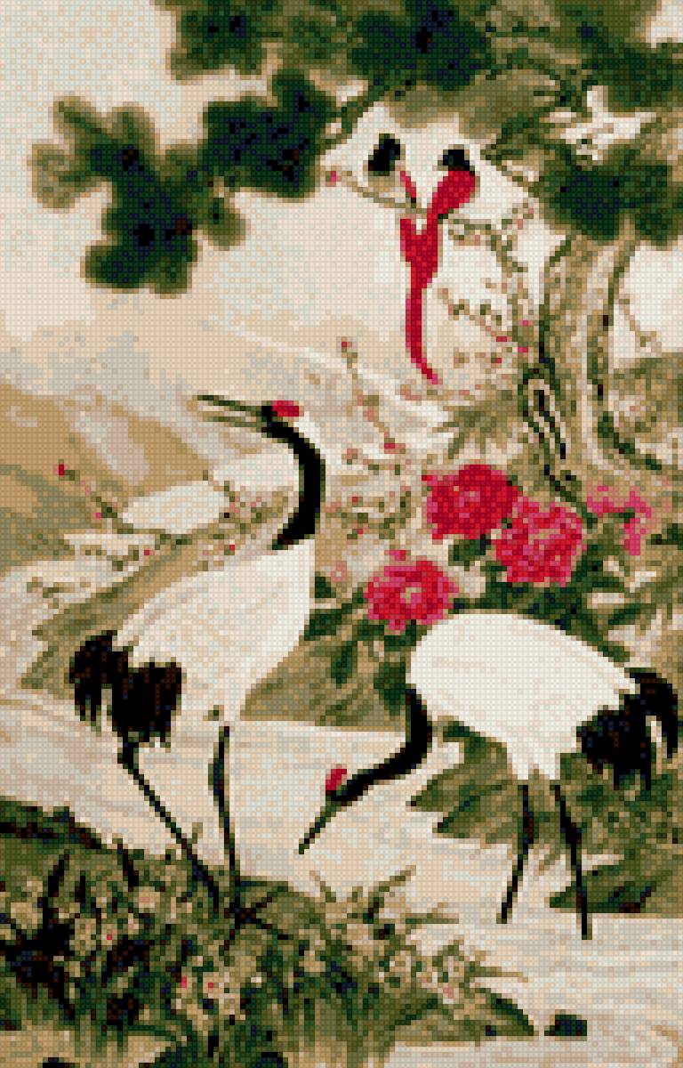 Журавли  у сосны - журавли у сосны - предпросмотр