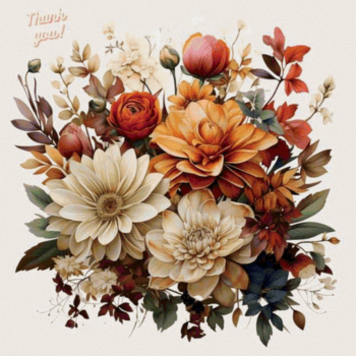 цветы - рисунок - предпросмотр