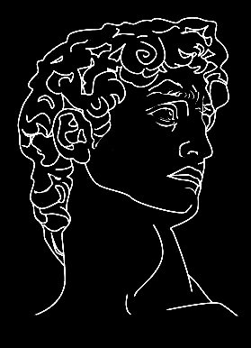 Давид Микеланджело - чб, искусство, статуя, давид - оригинал