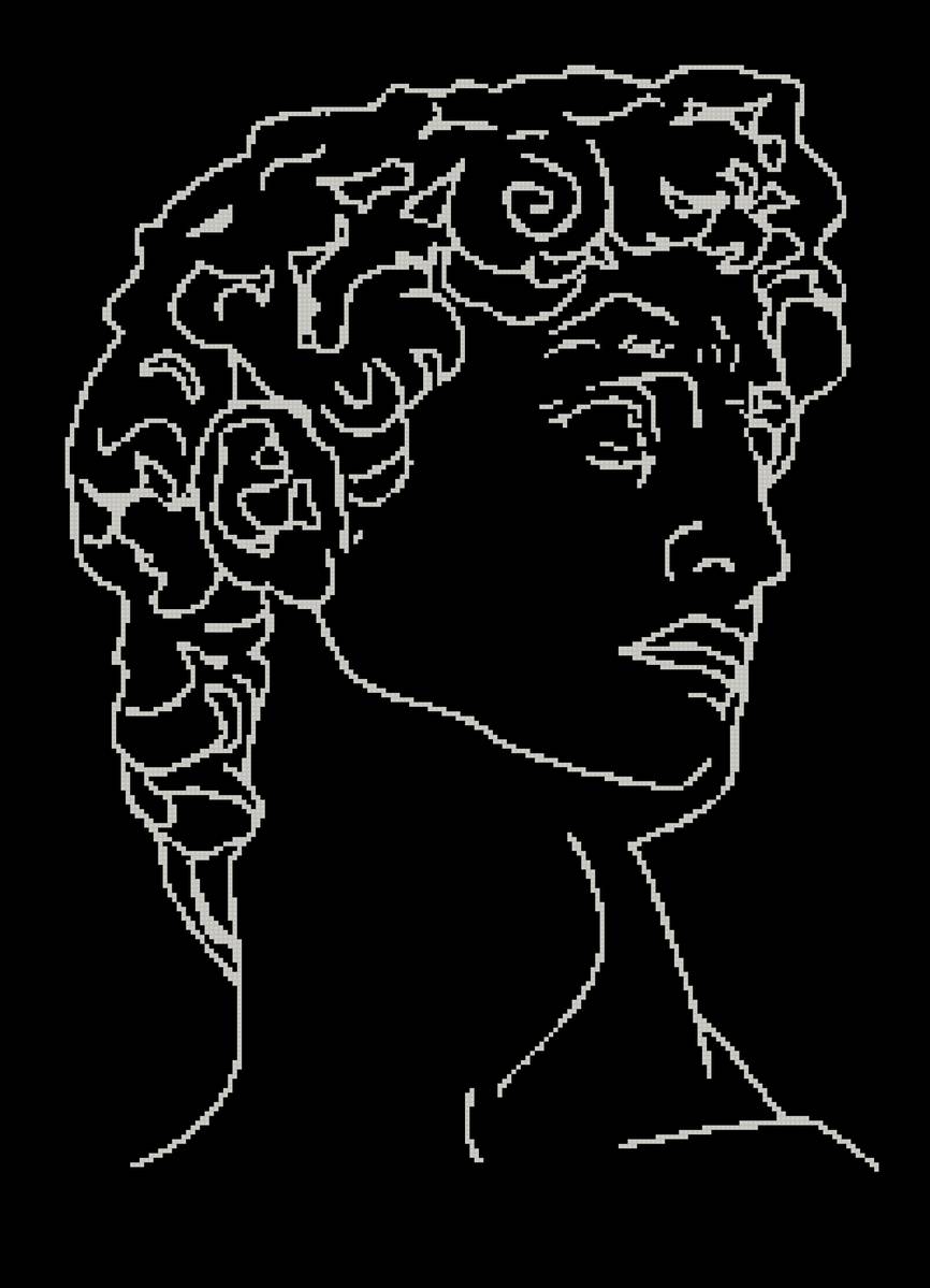 Давид Микеланджело - давид, искусство, статуя, чб - предпросмотр