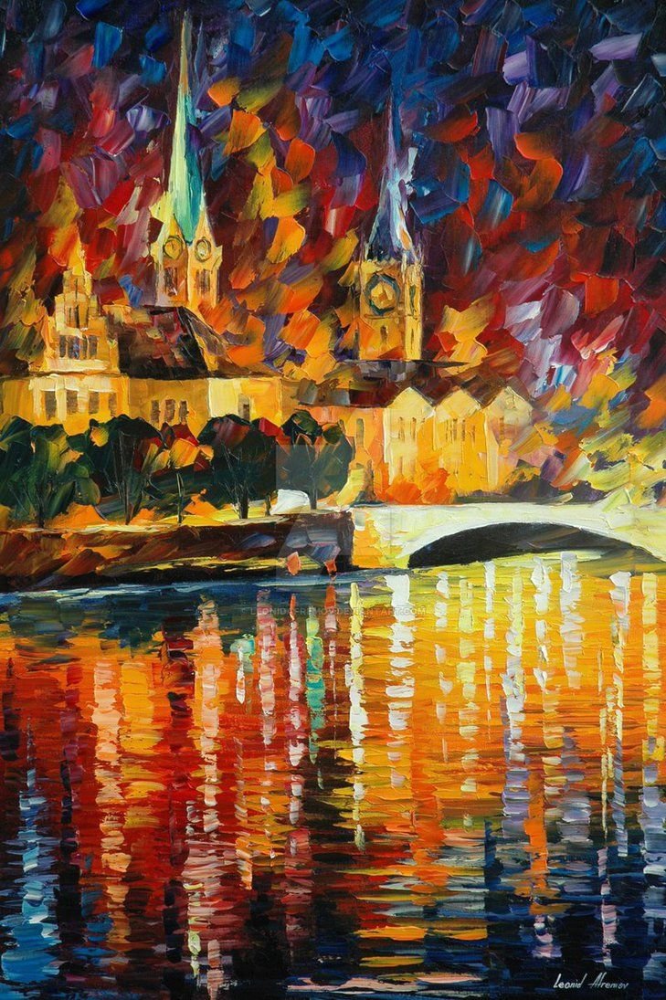 Цюрих. Леонид Афремов - русские художники - оригинал